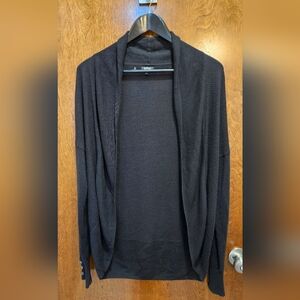 Buffalo David Bitton Black Light Knit Open Cardigan